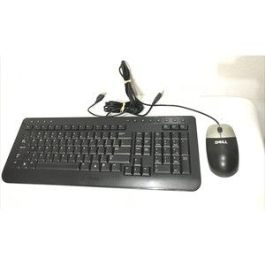 Dell SK-8165 Keyboard With Dell 1 MUAN Optical Mouse Tested Works |ShipsSameDay